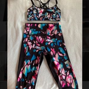 C9 crop legging and strappy sports bra set